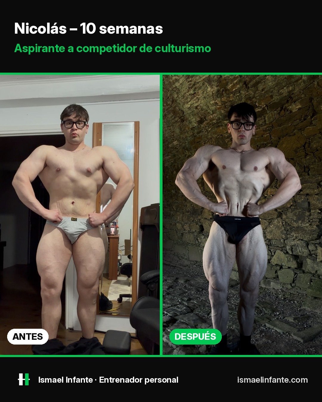 Antes y después de Nicolás en 10 semanas